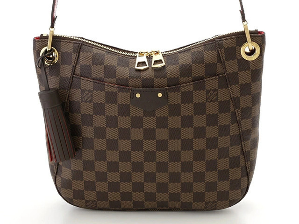 Louis Vuitton Damier Bank Bag South Shoulder Brown